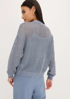 bonprix bonprix Cárdigan azul ahumado/plata Sale
