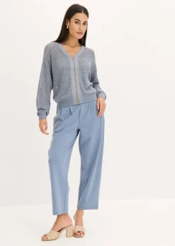 bonprix bonprix Cárdigan azul ahumado/plata Sale
