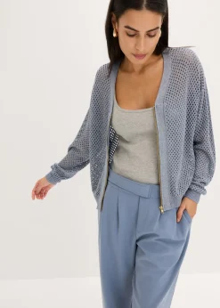 bonprix bonprix Cárdigan azul ahumado/plata Sale