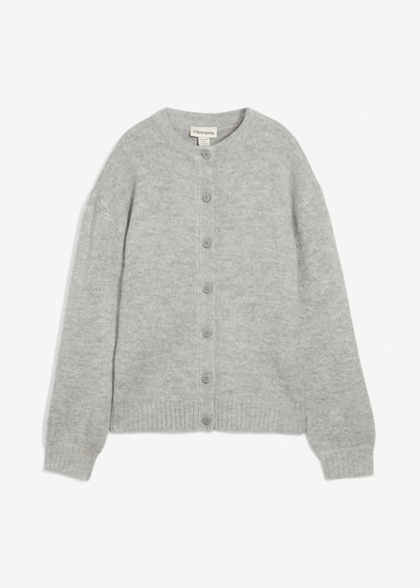 bonprix bonprix Cárdigan gris claro jaspeado moteado Online