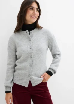 bonprix bonprix Cárdigan gris claro jaspeado moteado Online
