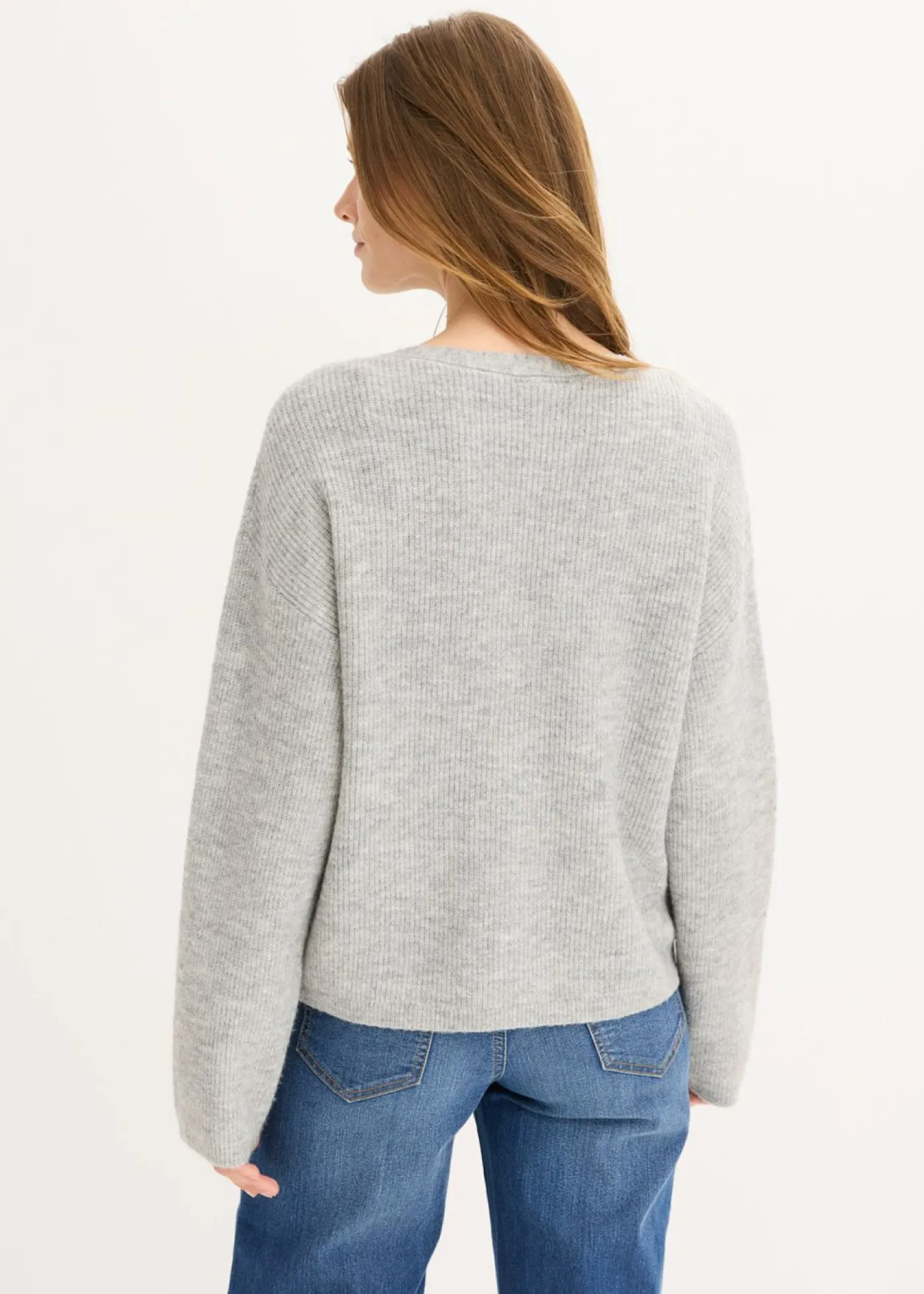 bonprix bonprix Cárdigan Gris claro jaspeado Online