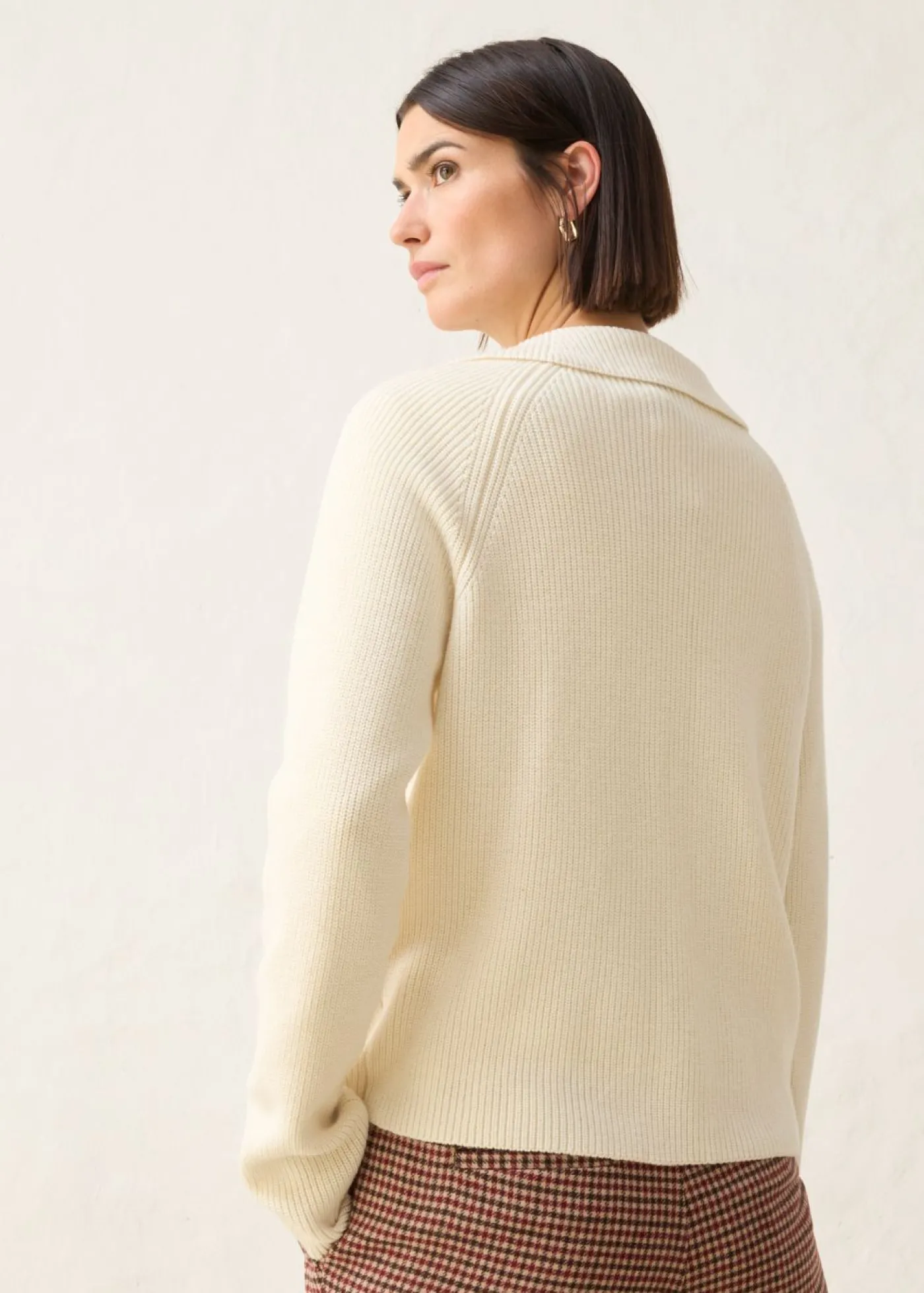 bonprix bonprix Cárdigan con lana Beige natural Best