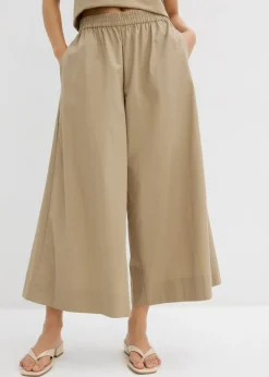 bonprix bonprix Culotte ancho de algodón puro Caqui nuevo New