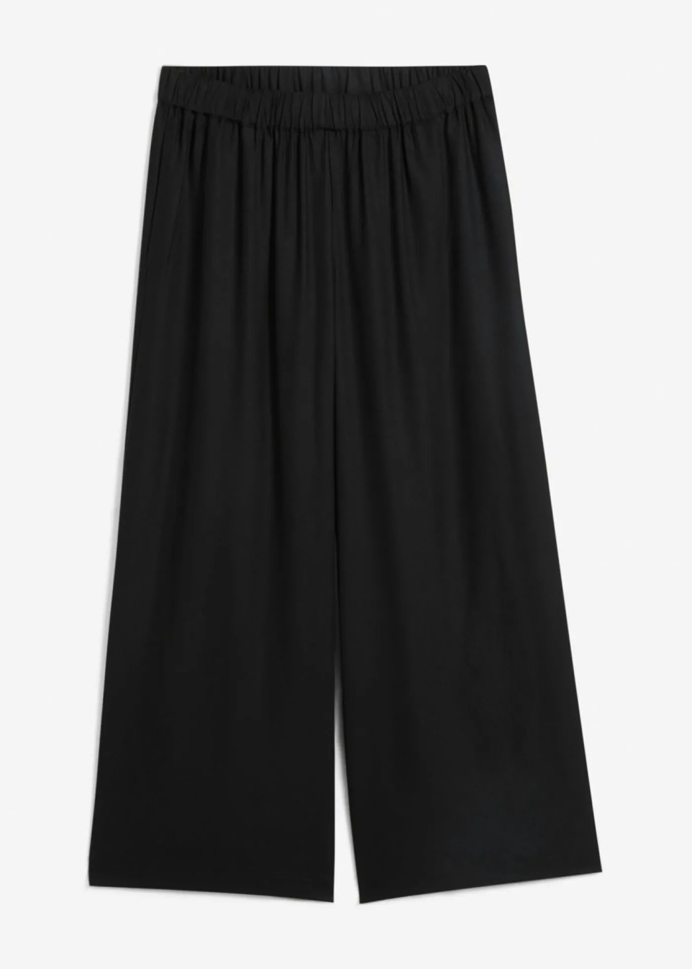 bonprix bonprix Culotte ancho de viscosa sostenible Negro Sale