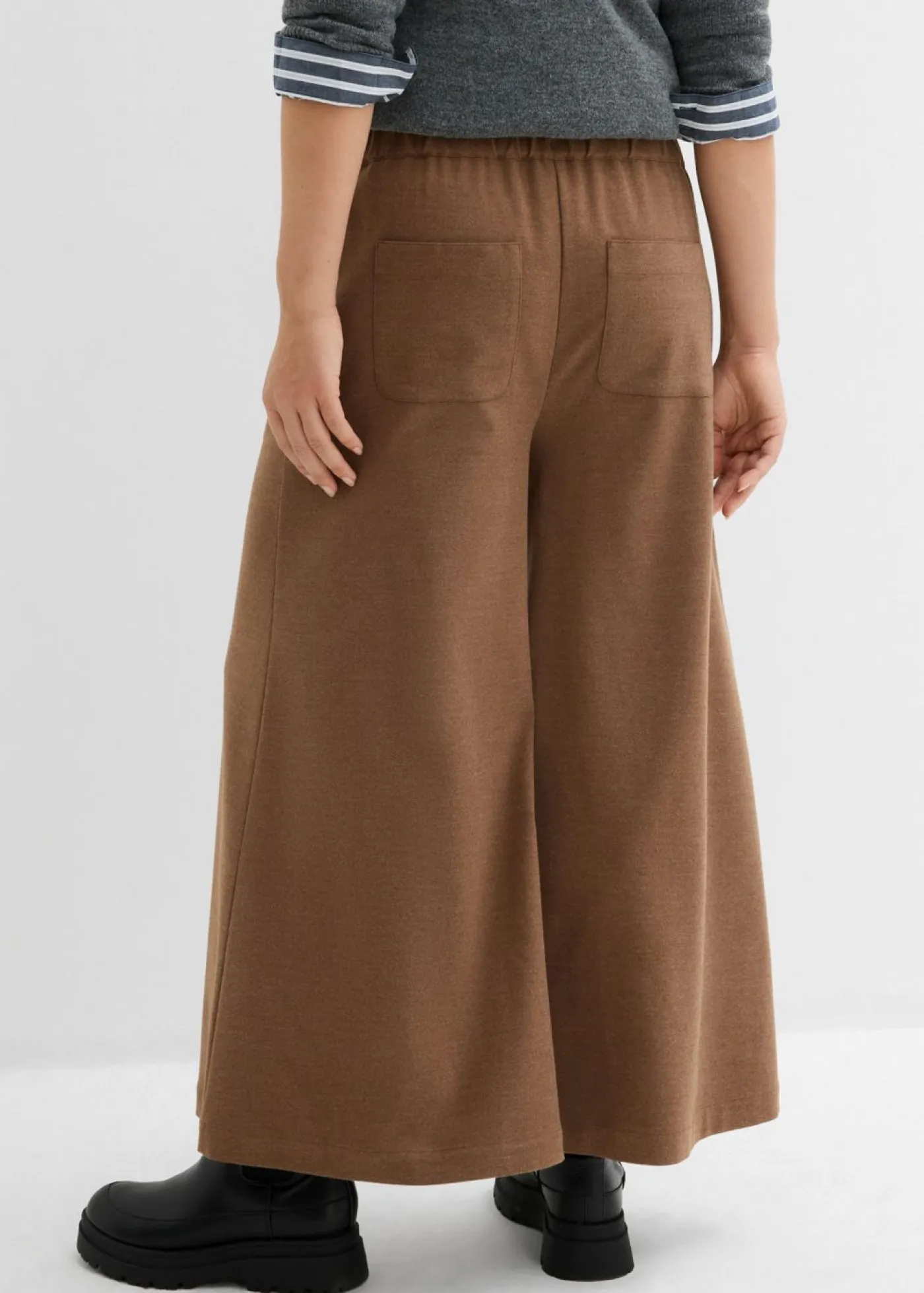 bonprix bonprix Culotte con aspecto de lana marrón pimienta moteado Online