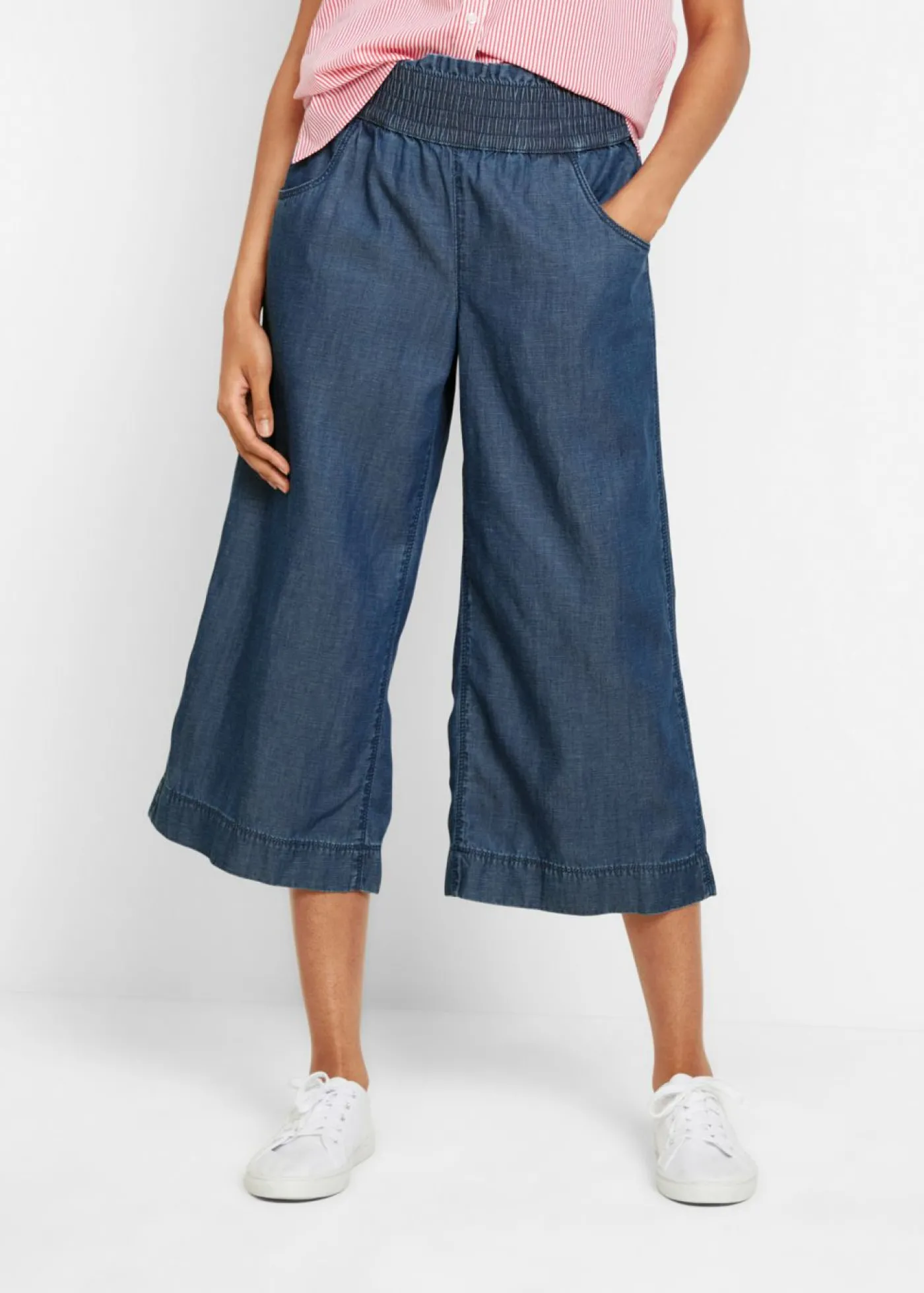 bonprix bonprix Culotte de lyocell Denim Hot