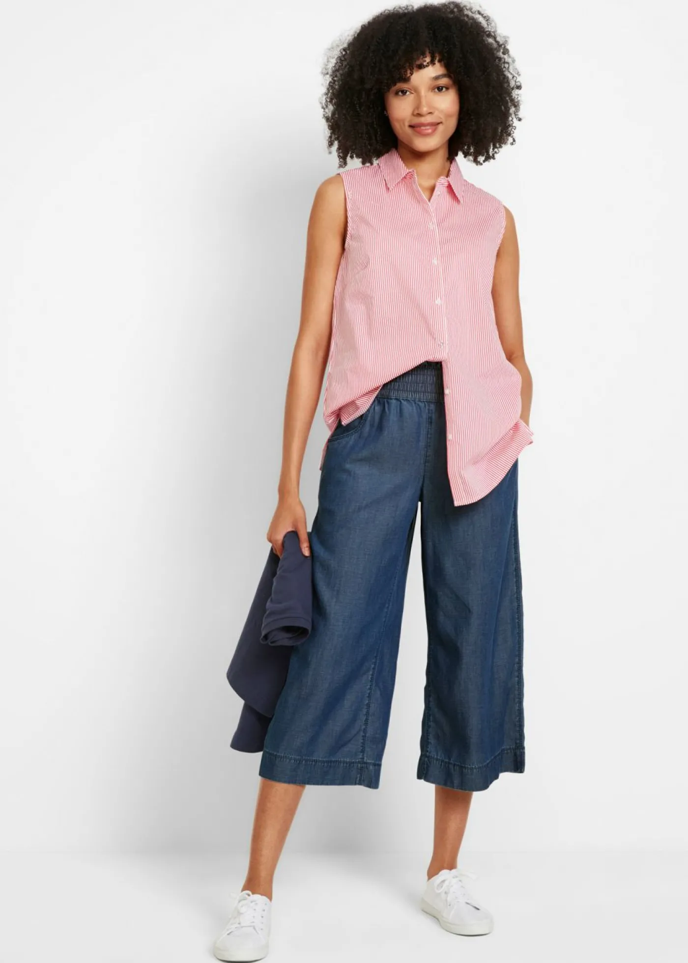 bonprix bonprix Culotte de lyocell Denim Hot