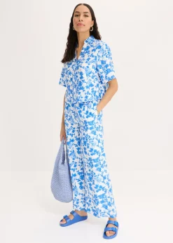 bonprix bonprix Culotte de mezcla de viscosa fluida Blanco Discount