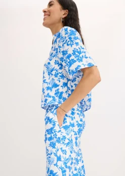 bonprix bonprix Culotte de mezcla de viscosa fluida Blanco Discount
