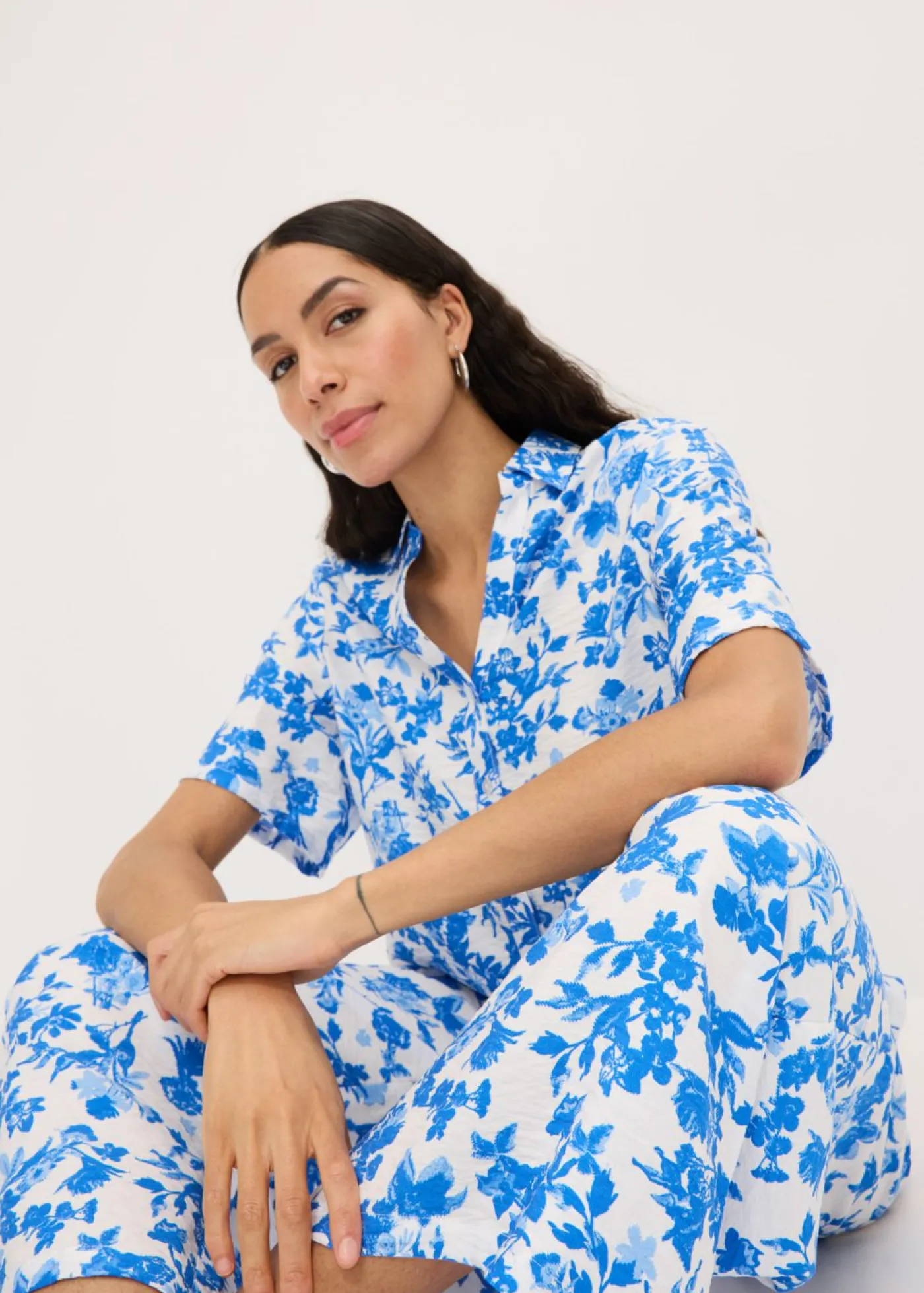 bonprix bonprix Culotte de mezcla de viscosa fluida Blanco Discount