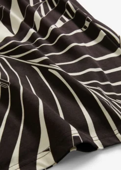 bonprix bonprix Culotte de mezcla de viscosa suave Crudo/marrón oscuro estampado Clearance