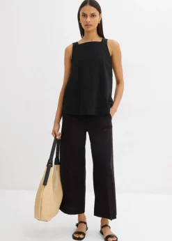 bonprix bonprix Culotte de mezcla de viscosa con cinturilla elástica Negro Best