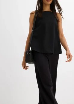 bonprix bonprix Culotte de mezcla de viscosa con cinturilla elástica Negro Best