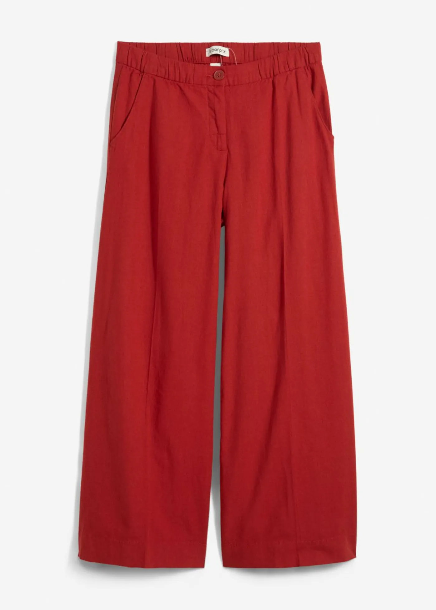 bonprix bonprix Culotte de mezcla de viscosa con cinturilla elástica rojo carmín Online