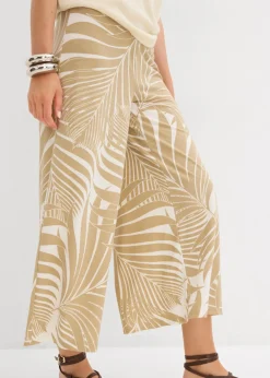 bonprix bonprix Culotte de mezcla de viscosa suave Blanco lana/beige nuevo estampado Clearance
