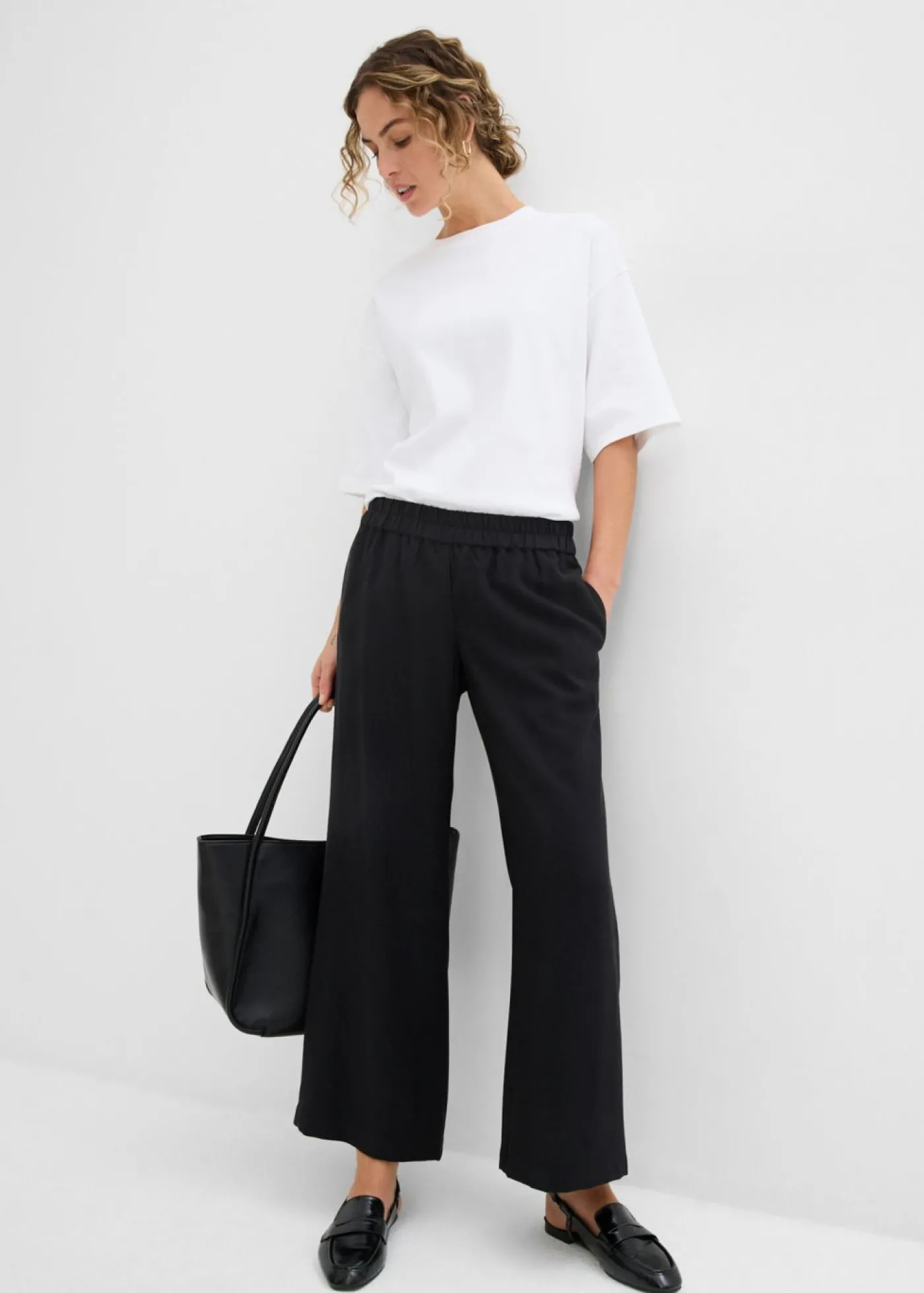 bonprix bonprix Culotte de mezcla de viscosa suave Negro Outlet