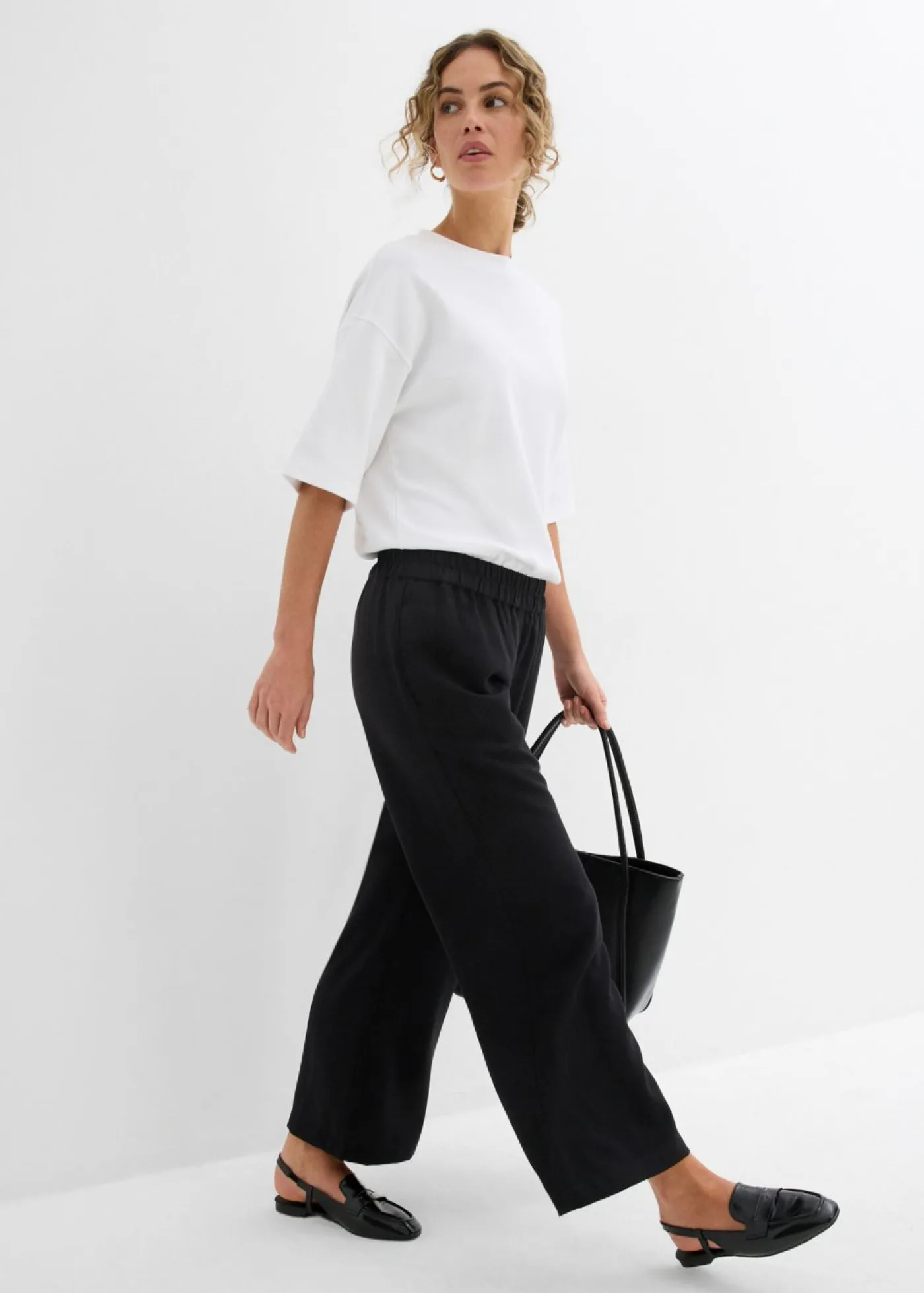 bonprix bonprix Culotte de mezcla de viscosa suave Negro Outlet