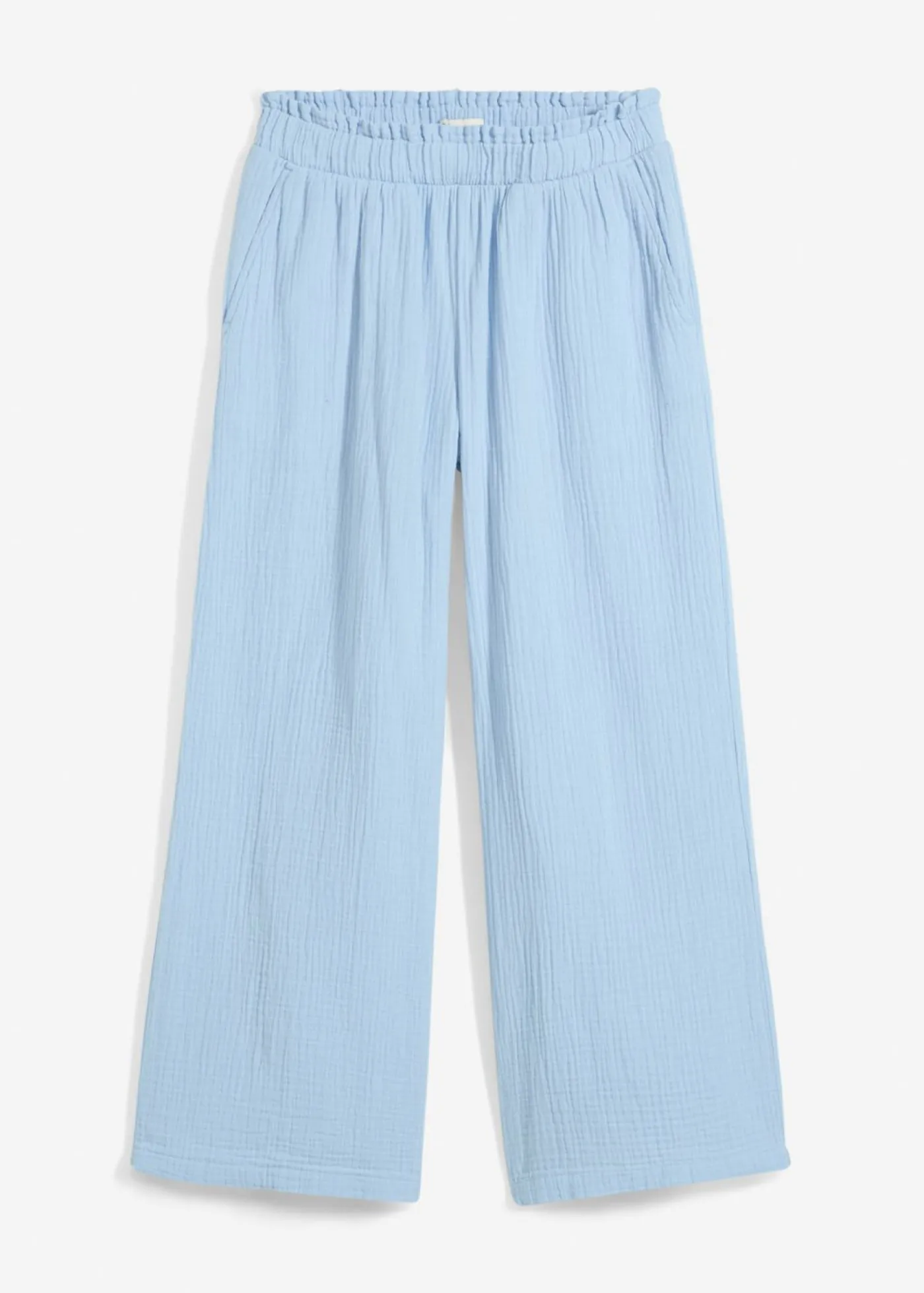 bonprix bonprix Culotte de muselina de algodón Azul claro New