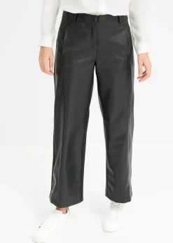 bonprix bonprix Culotte de piel sintética Negro Outlet