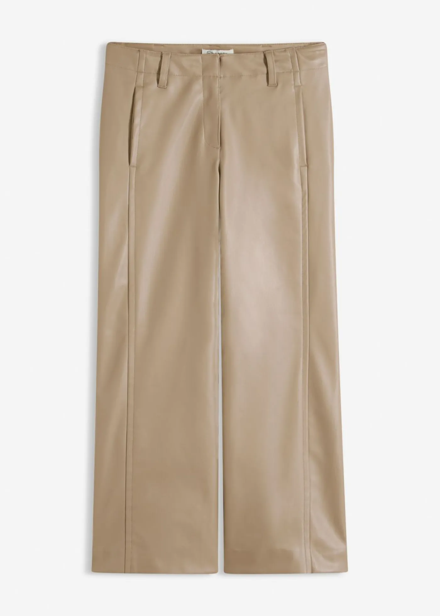 bonprix bonprix Culotte de piel sintética Marrón grisáceo