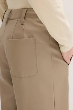bonprix bonprix Culotte de piel sintética Marrón grisáceo