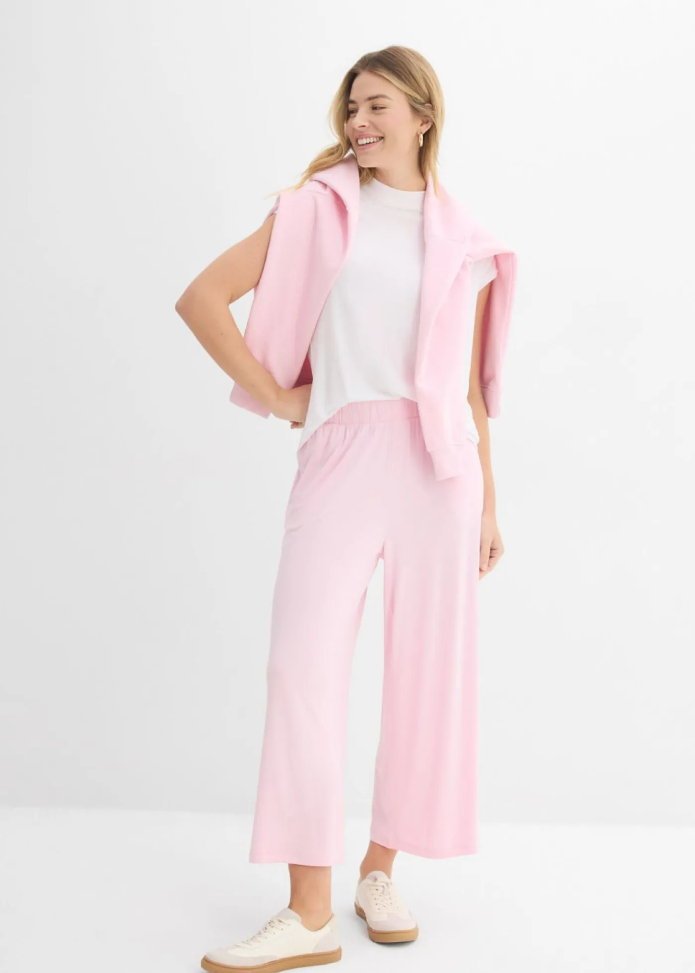 bonprix bonprix Culotte de viscosa fluida rosa cristal Online