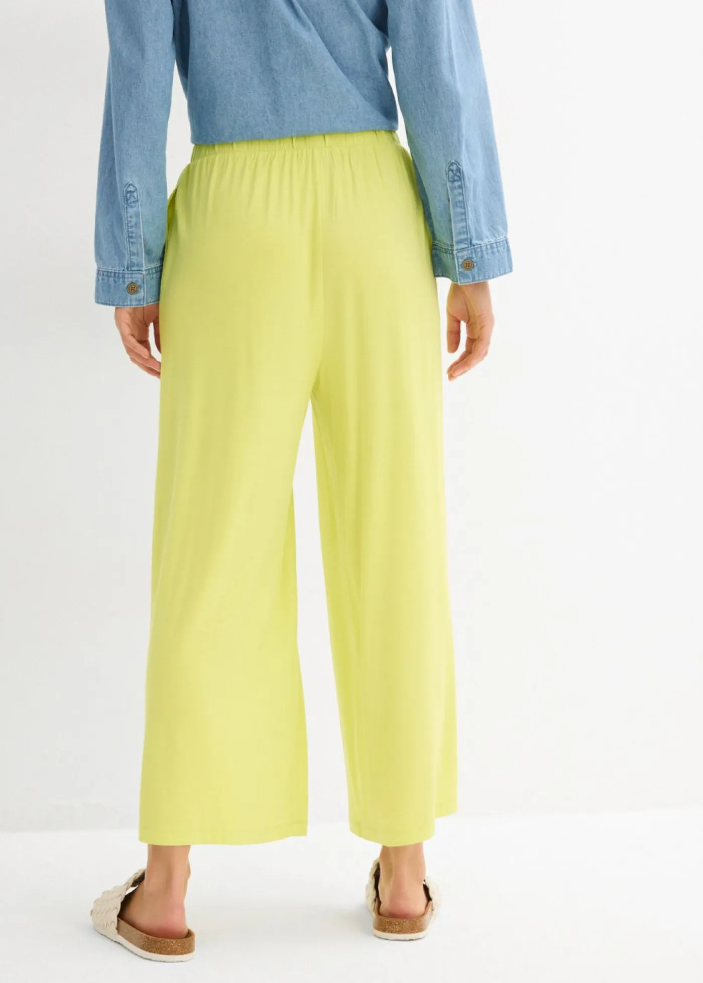 bonprix bonprix Culotte de viscosa fluida Amarillo cítrico Discount