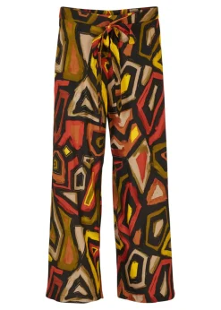 bonprix bonprix Culotte de viscosa fluida rojo carmín-negro New