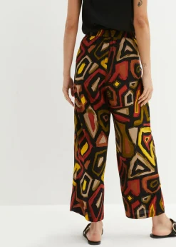 bonprix bonprix Culotte de viscosa fluida rojo carmín-negro New