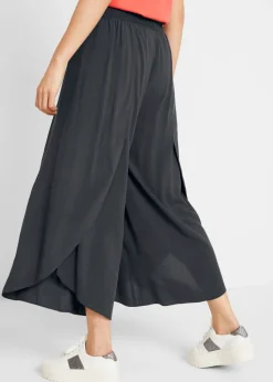 bonprix bonprix Culotte hasta la pantorrilla de viscosa sostenible antracita Outlet