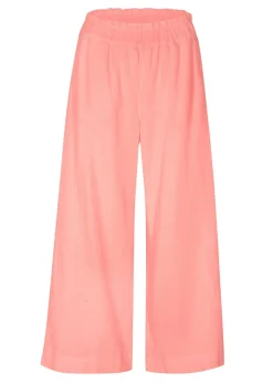 bonprix bonprix Culotte hasta la pantorrilla de mezcla de lino ligero Melocotón