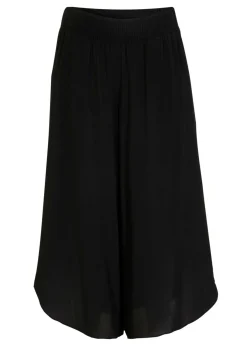 bonprix bonprix Culotte hasta la pantorrilla de viscosa sostenible Negro Hot
