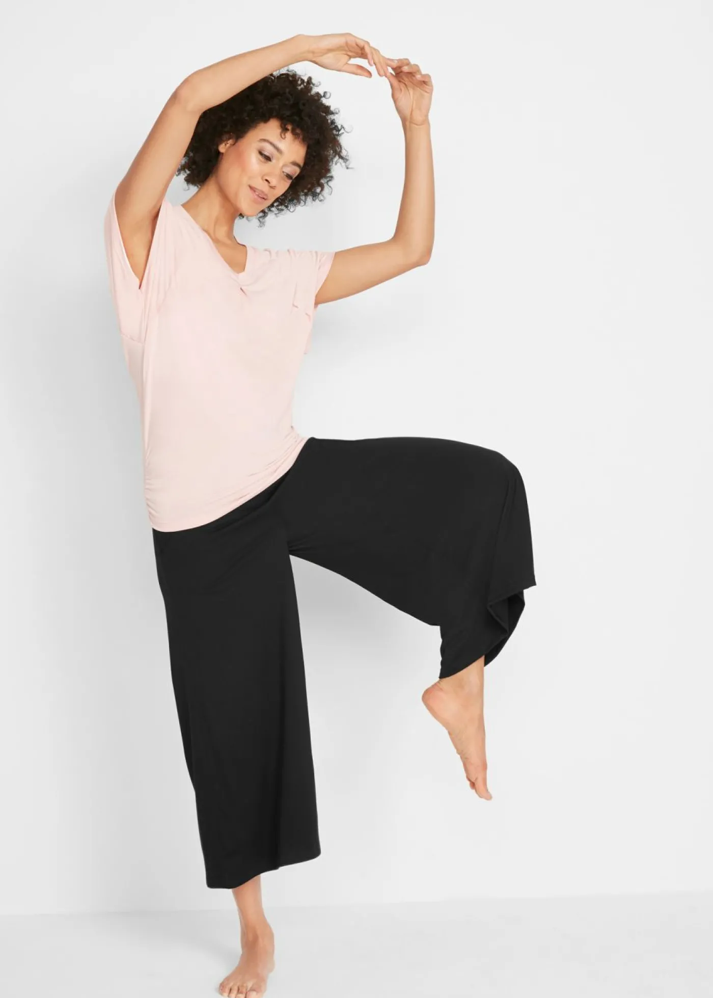 bonprix bonprix Culotte homewear con pernera ancha Negro Best