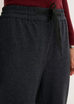 bonprix bonprix Elegante pantalón elástico Azul marino jaspeado Discount