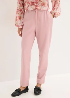 bonprix bonprix Elegante pantalón elástico Orquídea ahumado jaspeado Online