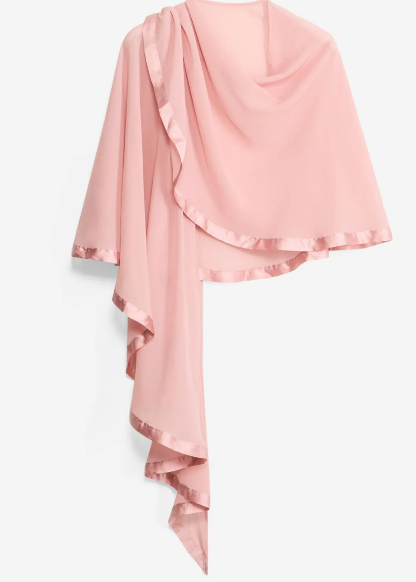 bonprix bonprix Estola con un delicado detalle de satén Rosa ceniza