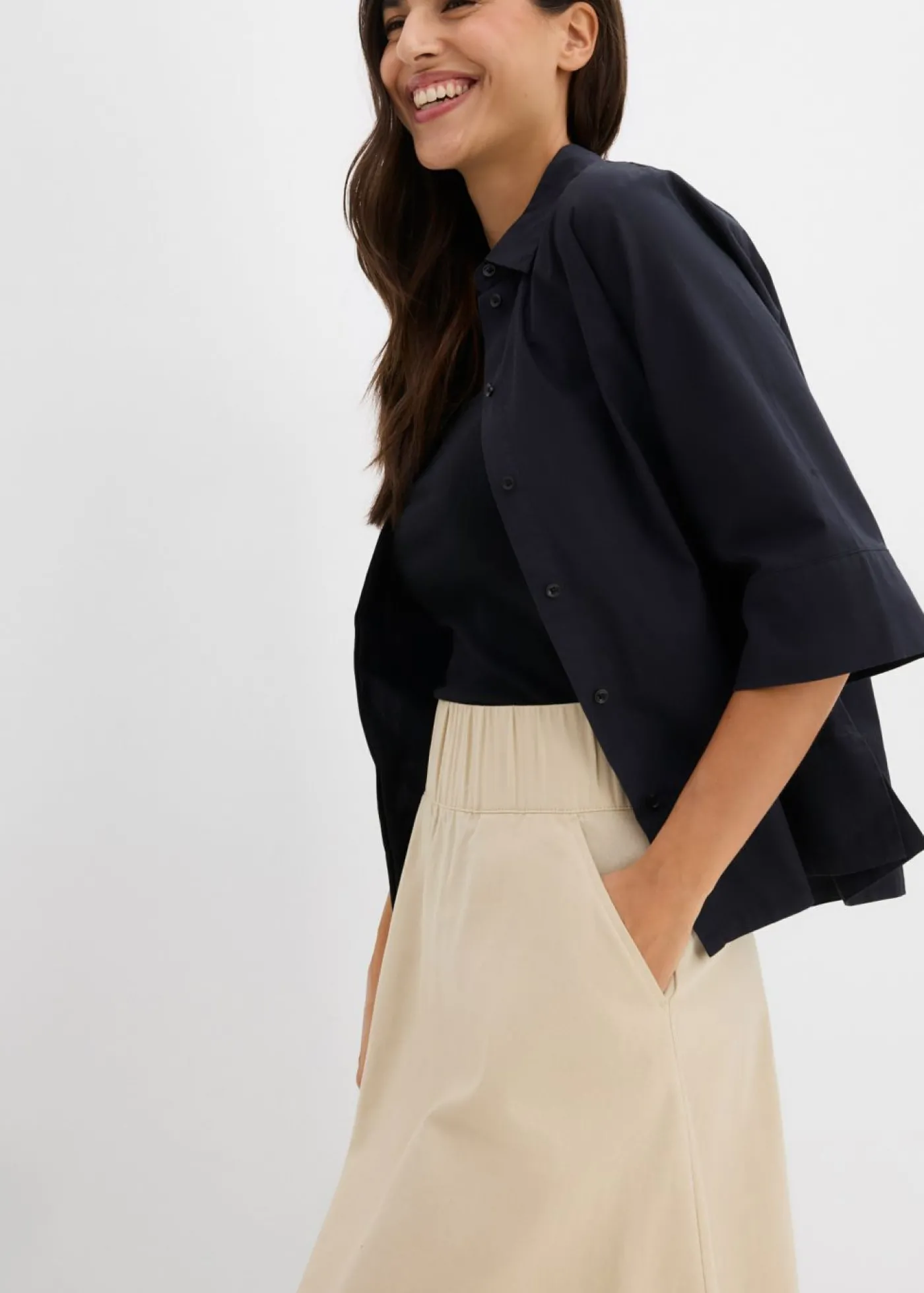 bonprix bonprix Falda Arena claro Online