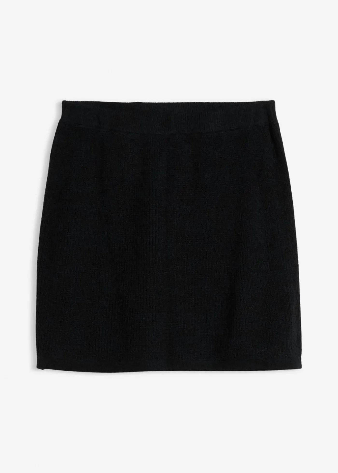 bonprix bonprix Falda corta de punto Negro Online