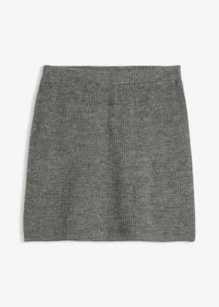 bonprix bonprix Falda corta de punto pizarra moteado Outlet