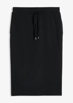bonprix bonprix Falda de chándal Negro Online