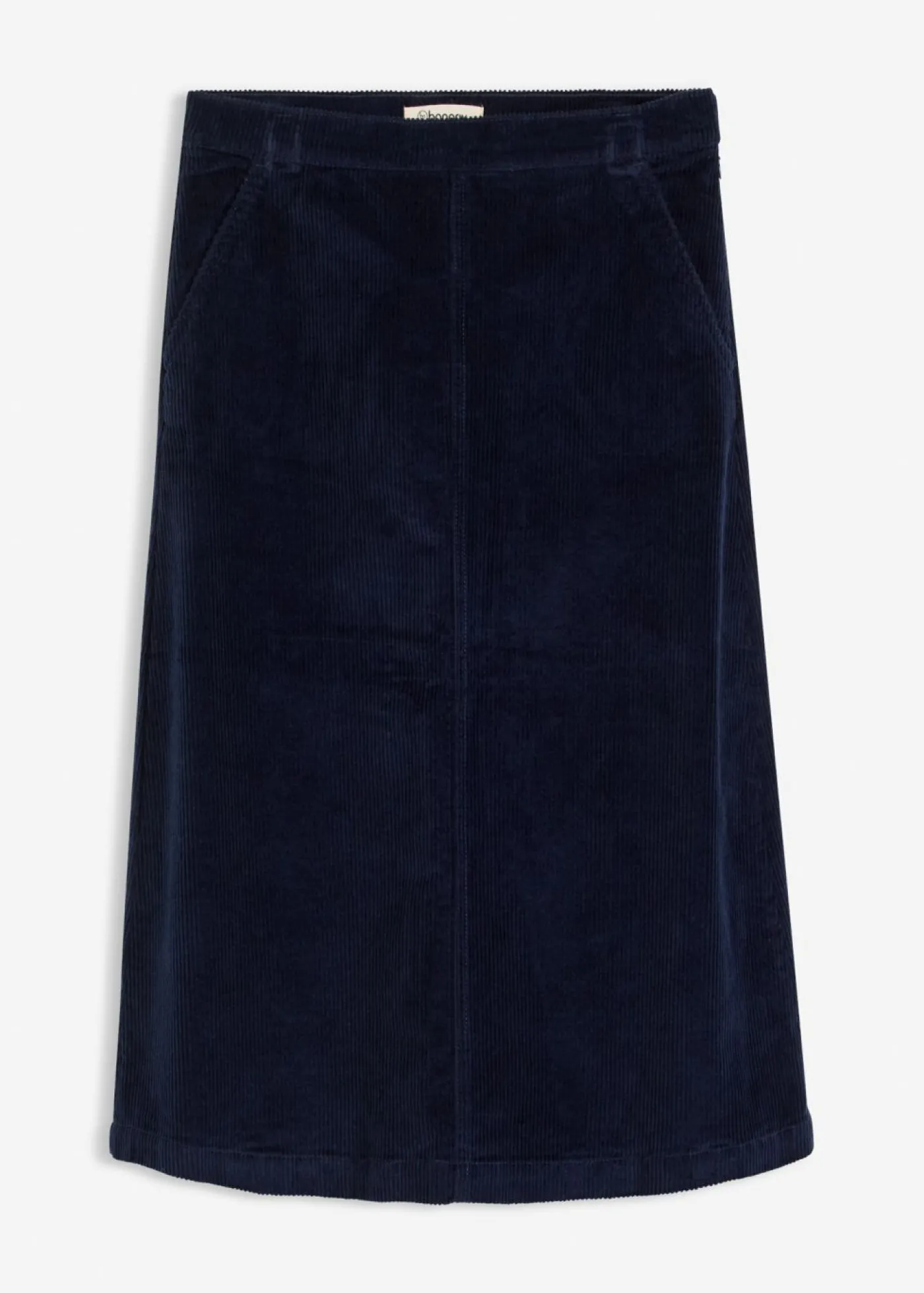bonprix bonprix Falda de pana azul tinta