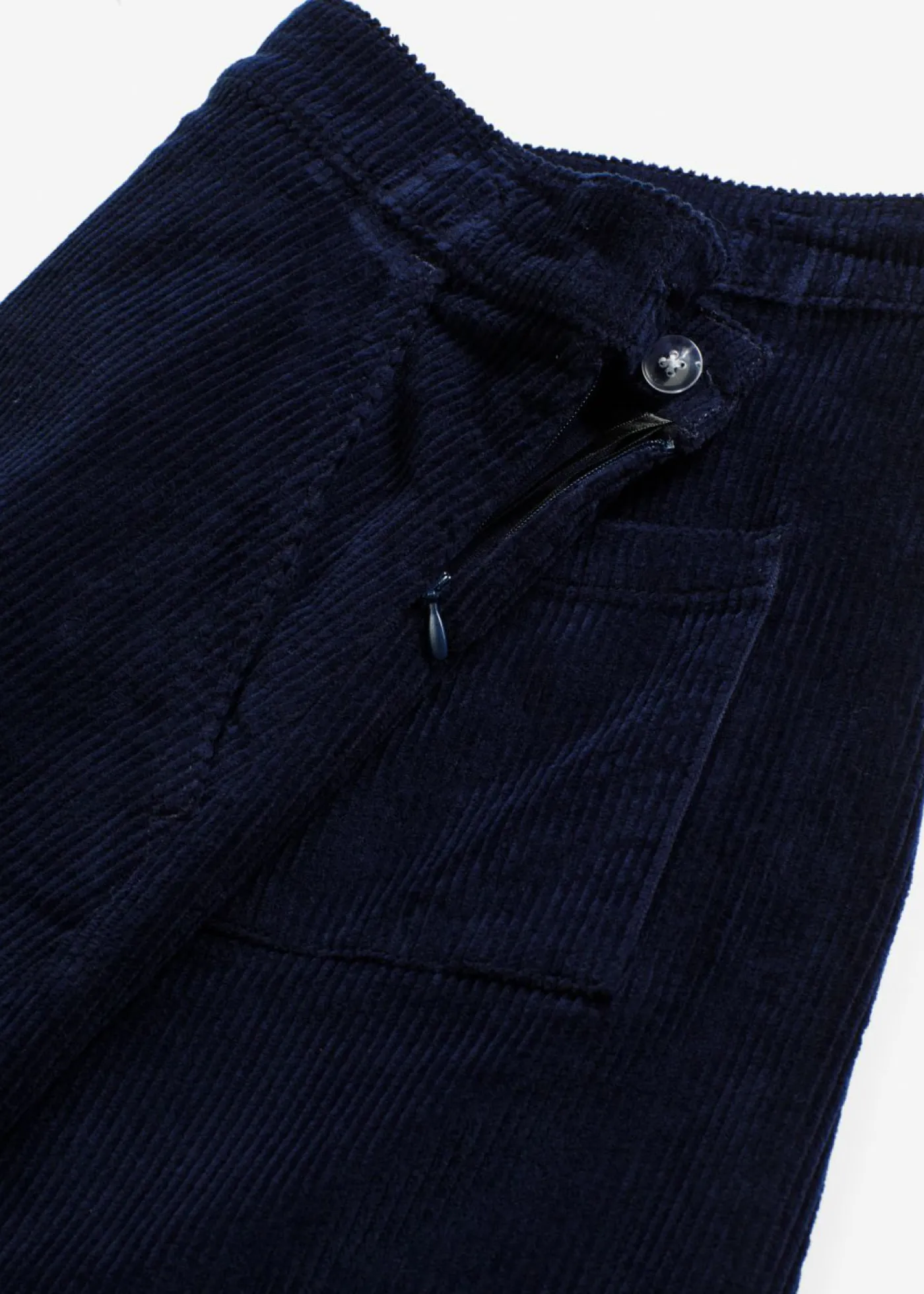 bonprix bonprix Falda de pana azul tinta