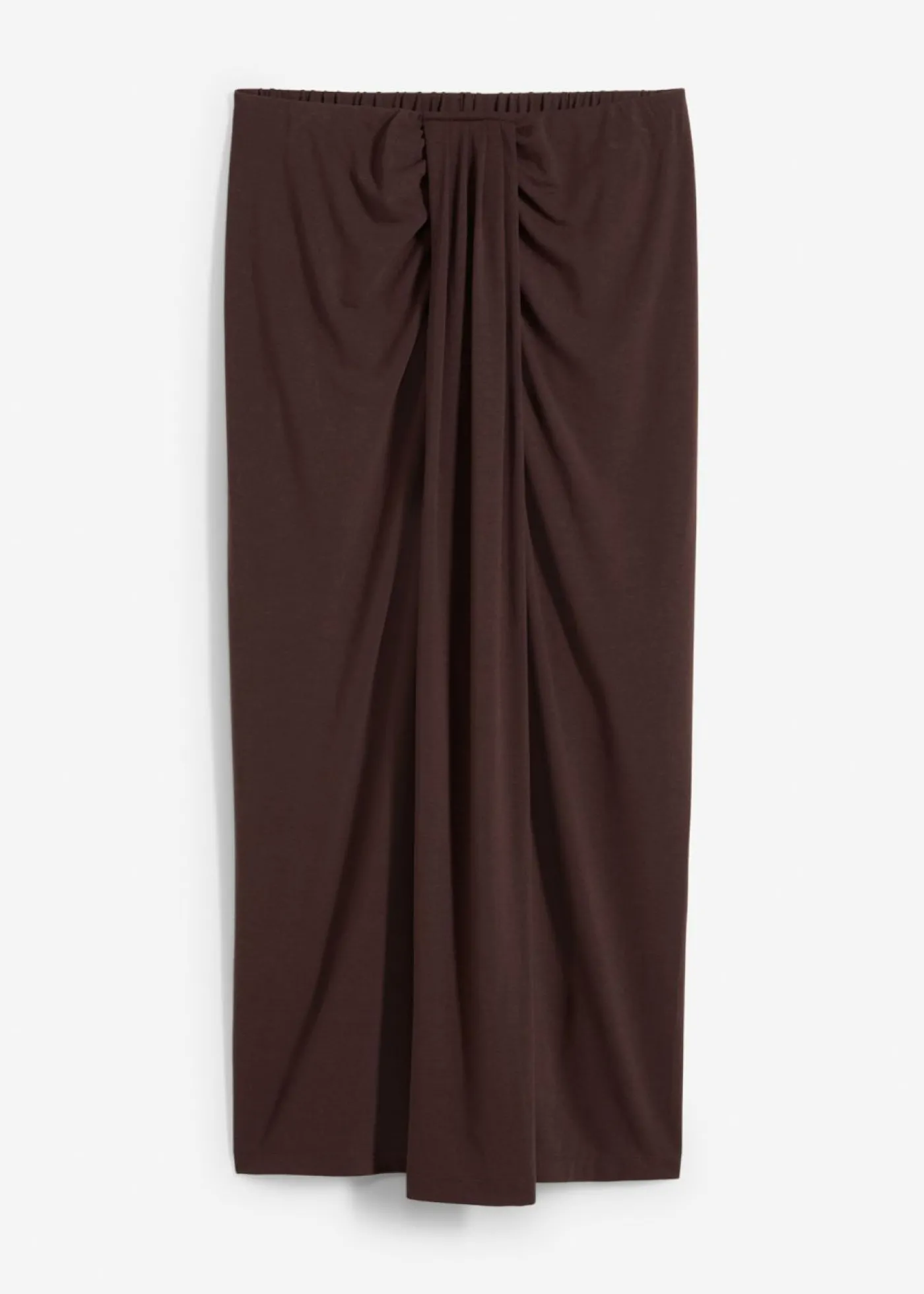 bonprix bonprix Falda de punto con cinturilla cómoda Marrón oscuro New