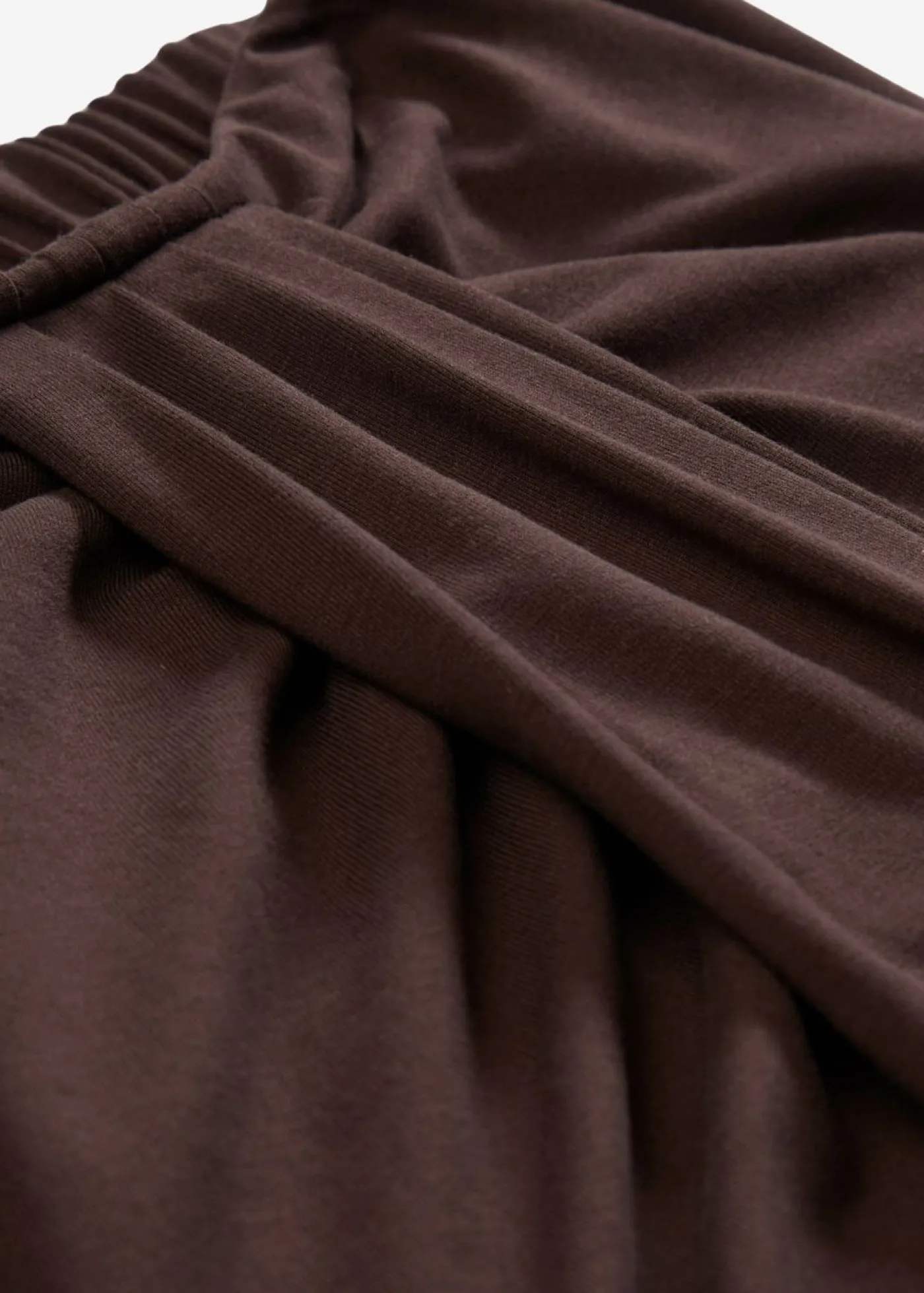 bonprix bonprix Falda de punto con cinturilla cómoda Marrón oscuro New