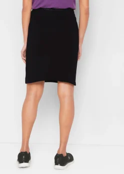 bonprix bonprix Falda de punto con pantalón de ciclismo Negro Online
