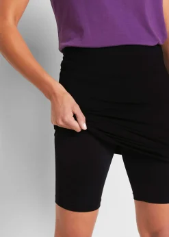 bonprix bonprix Falda de punto con pantalón de ciclismo Negro Online