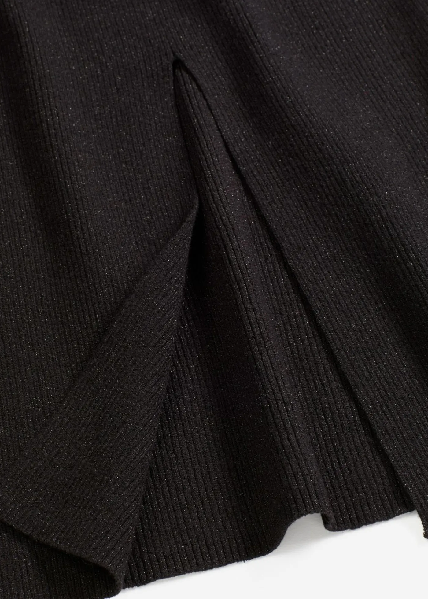 bonprix bonprix Falda de punto fino de mezcla de viscosa suave Negro New