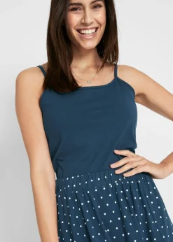 bonprix bonprix Falda de punto (2 unidades) Negro/blanco lana de flores + negro monocolor Discount