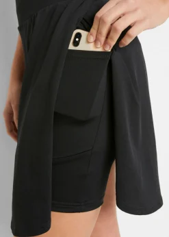 bonprix bonprix Falda deportiva con pantalón ciclista integrado Negro Best
